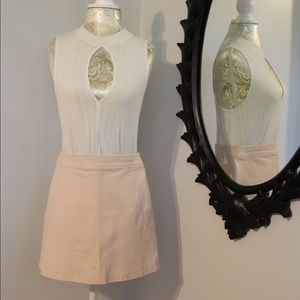 {F21} blush mini skirt